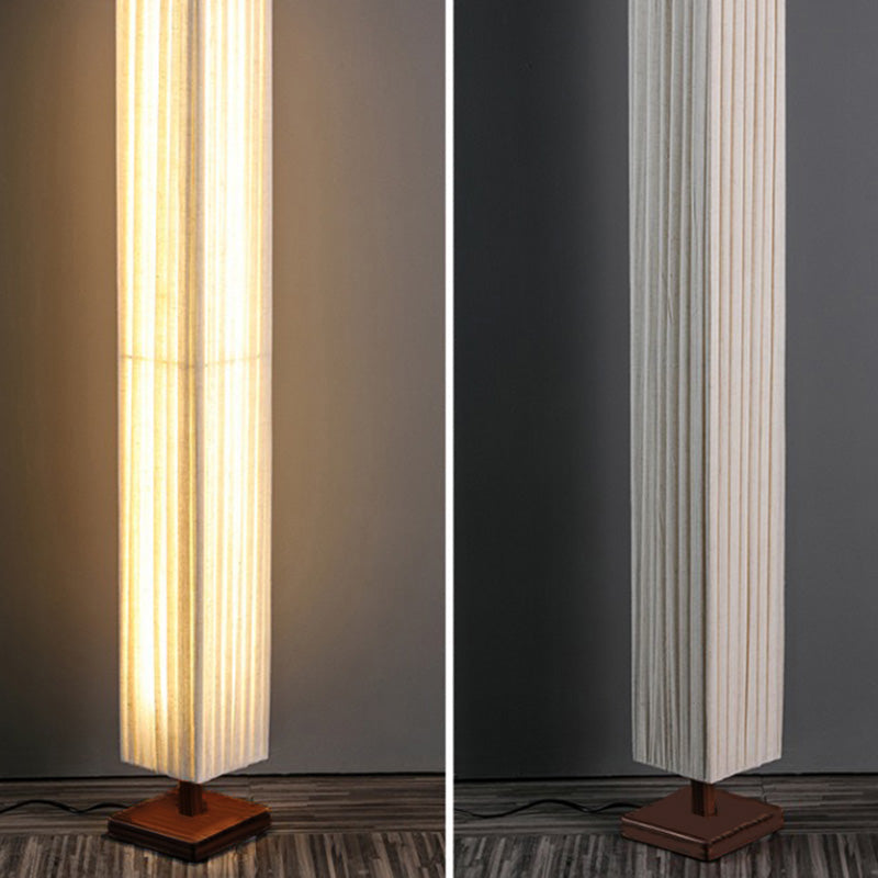 ZenLight | Lampada da terra Japandi in noce | Design in legno naturale e atmosfera LED calda per ambienti abitativi