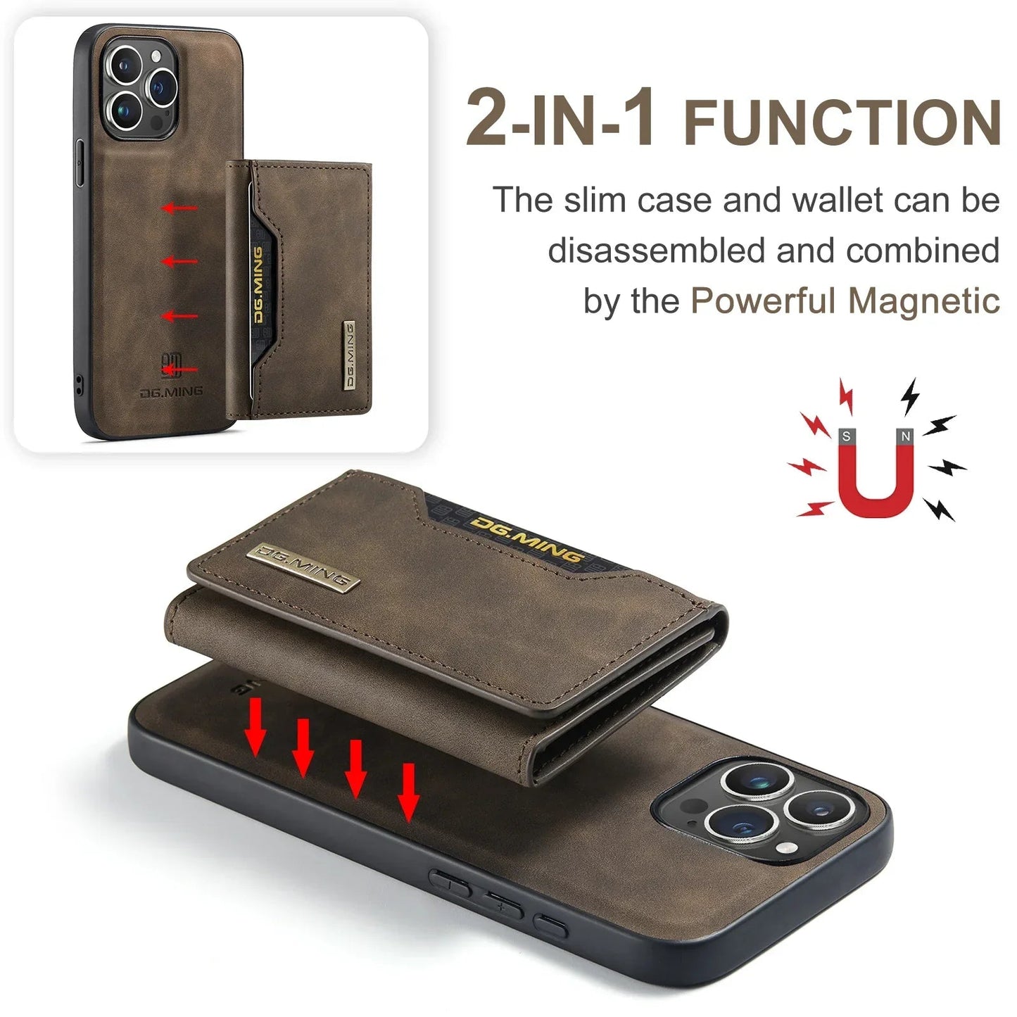 BowLift | 2-in-1-iPhone-Hülle mit abnehmbarer Brieftasche 1