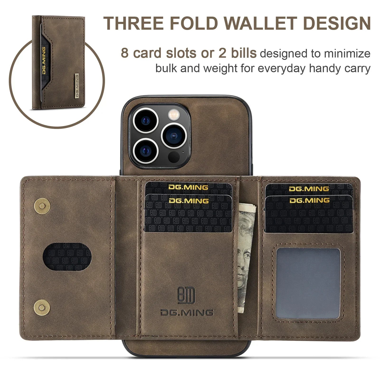 BowLift | 2-in-1-iPhone-Hülle mit abnehmbarer Brieftasche 5