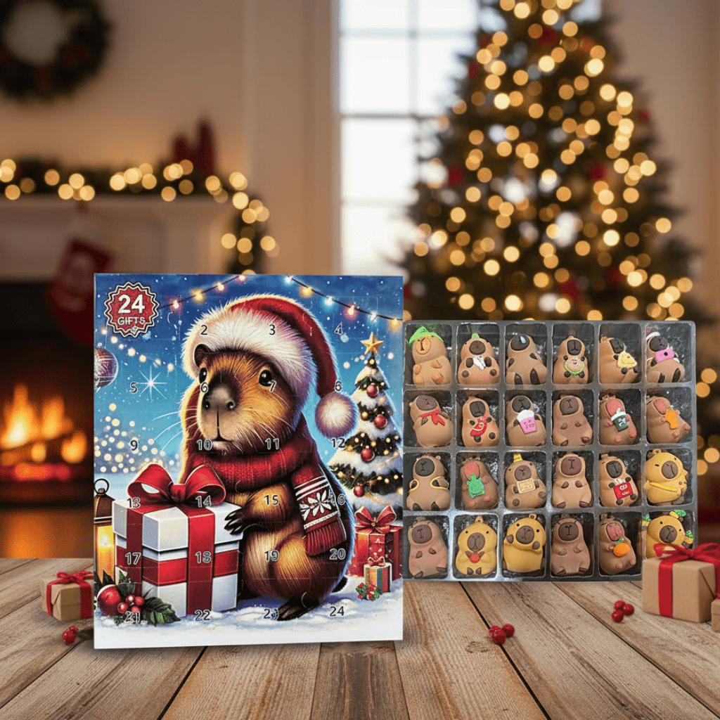 Capolina | Kids Advent Calendar with 24 Capybara Figures and Accessories