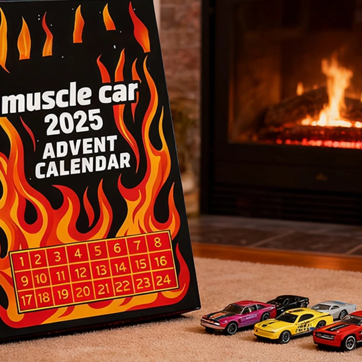 Automas | Calendario dell’Avvento con veicoli per bambini, con 24 auto in miniatura