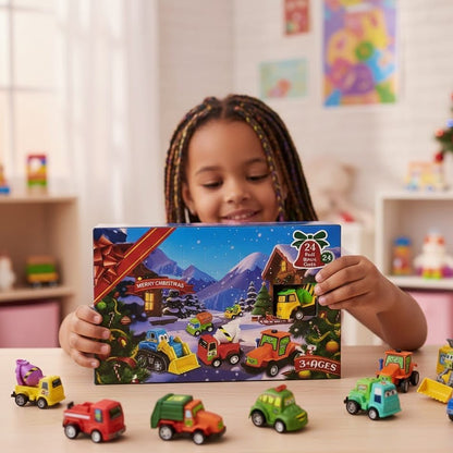 Speedjoy | Calendario dell’Avvento con auto per bambini, con 24 auto in miniatura di metallo