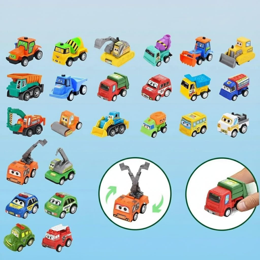 Speedjoy | Calendario dell’Avvento con auto per bambini, con 24 auto in miniatura di metallo