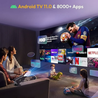 Kinovia | Mini proiettore Full HD con supporto 4K, Wi-Fi e Bluetooth