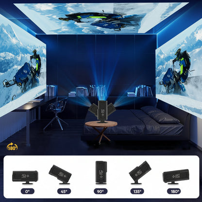 Kinovia | Mini proiettore Full HD con supporto 4K, Wi-Fi e Bluetooth