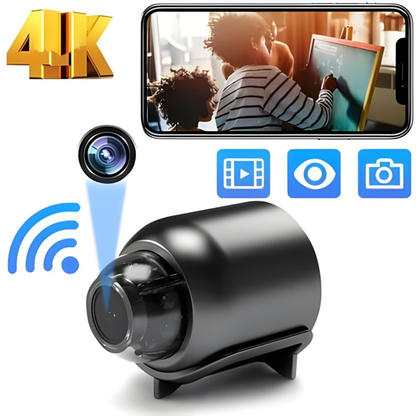 Vistrel | Mini 4K Security Camera with Wi-Fi, Night Vision and Battery