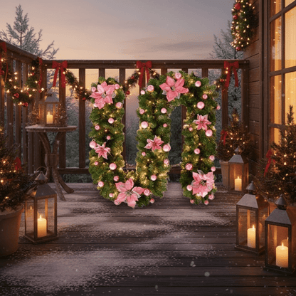 Glowtwine | Beleuchtete Rattan-Girlande 2,7 m mit warmweißen LEDs, batteriebetrieben
