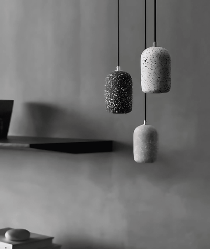 Kiva Cast | lampada a sospensione in cemento dal design industriale con tecnologia LED
