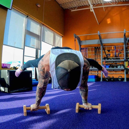 Calisthenics PowerBars | Robuste Holz-Liegestützstützen für sicheres Training 6