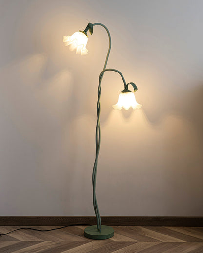 Calla Lampada da terra | Lampada da terra LED a forma di fiore con design decorativo