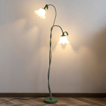Calla Lampada da terra | Lampada da terra LED a forma di fiore con design decorativo