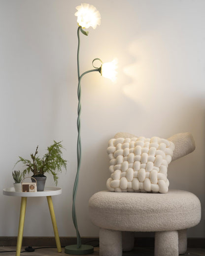 Calla Lampada da terra | Lampada da terra LED a forma di fiore con design decorativo