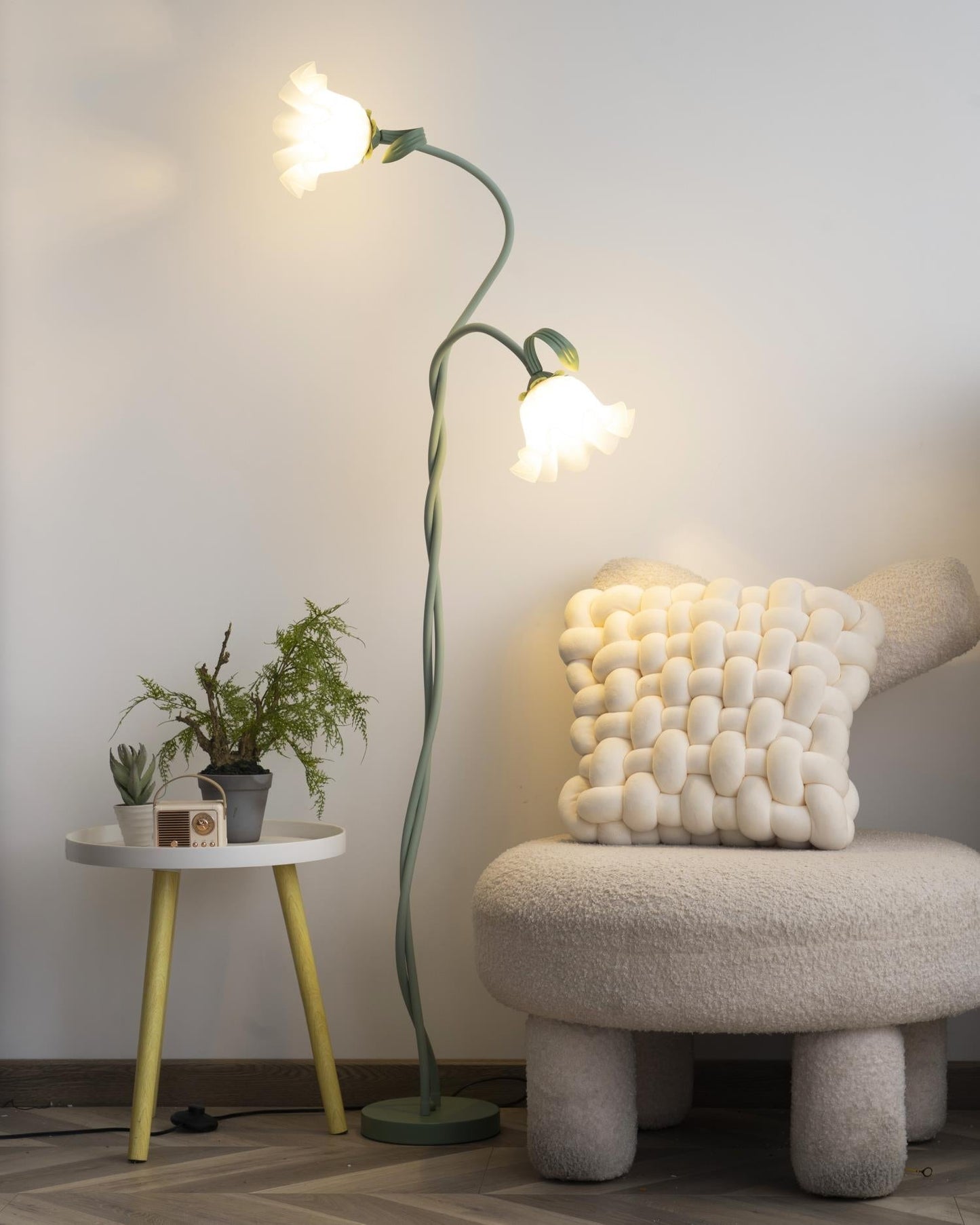 Calla Lampada da terra | Lampada da terra LED a forma di fiore con design decorativo