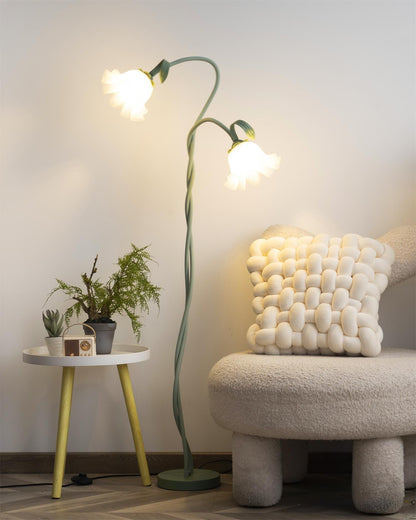 Calla Lampada da terra | Lampada da terra LED a forma di fiore con design decorativo