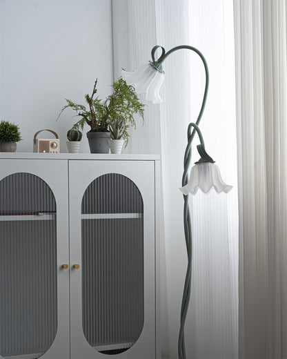 Calla Lampada da terra | Lampada da terra LED a forma di fiore con design decorativo