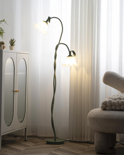 Calla Lampada da terra | Lampada da terra LED a forma di fiore con design decorativo