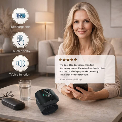 Cendura | Digitales Blutdruckmessgerät für Handgelenk mit Sprachfunktion 3