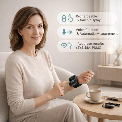 Cendura | Digitales Blutdruckmessgerät für Handgelenk mit Sprachfunktion 5
