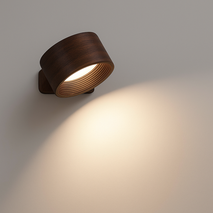 Wendora | Kabellose Wandleuchte innen, 360° drehbar mit Touch und USB-C Akku
