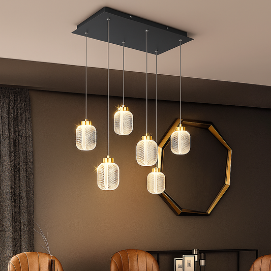 Aurelyra – Lampada a sospensione moderna per tavolo da pranzo o isola cucina