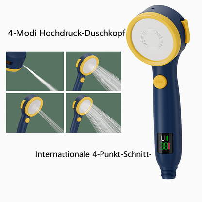 HydroSense Flow | LED-Duschkopf mit Filter & Temperaturanzeige