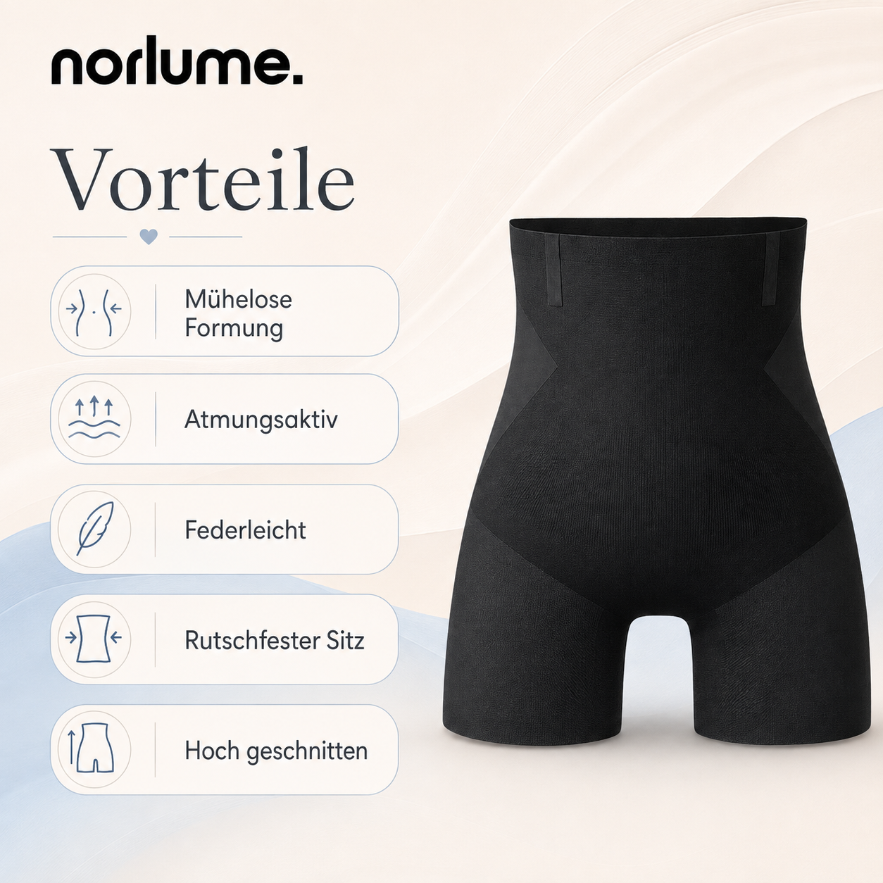 Hochtaillierte Miederunterwäsche Damen – Ice-Silk Shaping Höschen