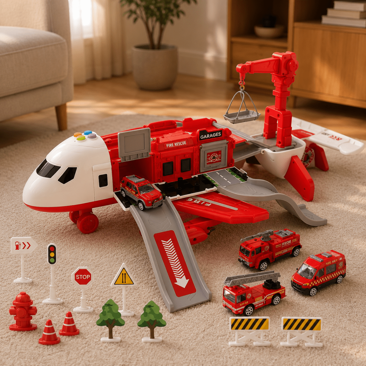 Airtrex | Avión de juguete para niños, 32 cm, de plástico resistente
