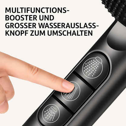 AquaJet PowerDuschkopf | Hochdruck-Handbrause mit 5 Strahlarten