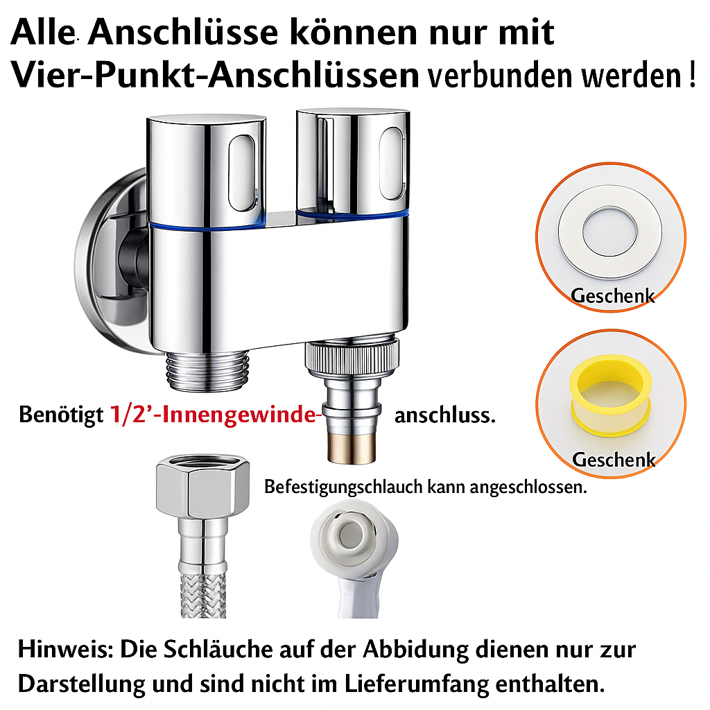 AuriJet Stainless Steel Bidet Sprayer – Toilet Shower with Pressure Control & Ergonomic Handle