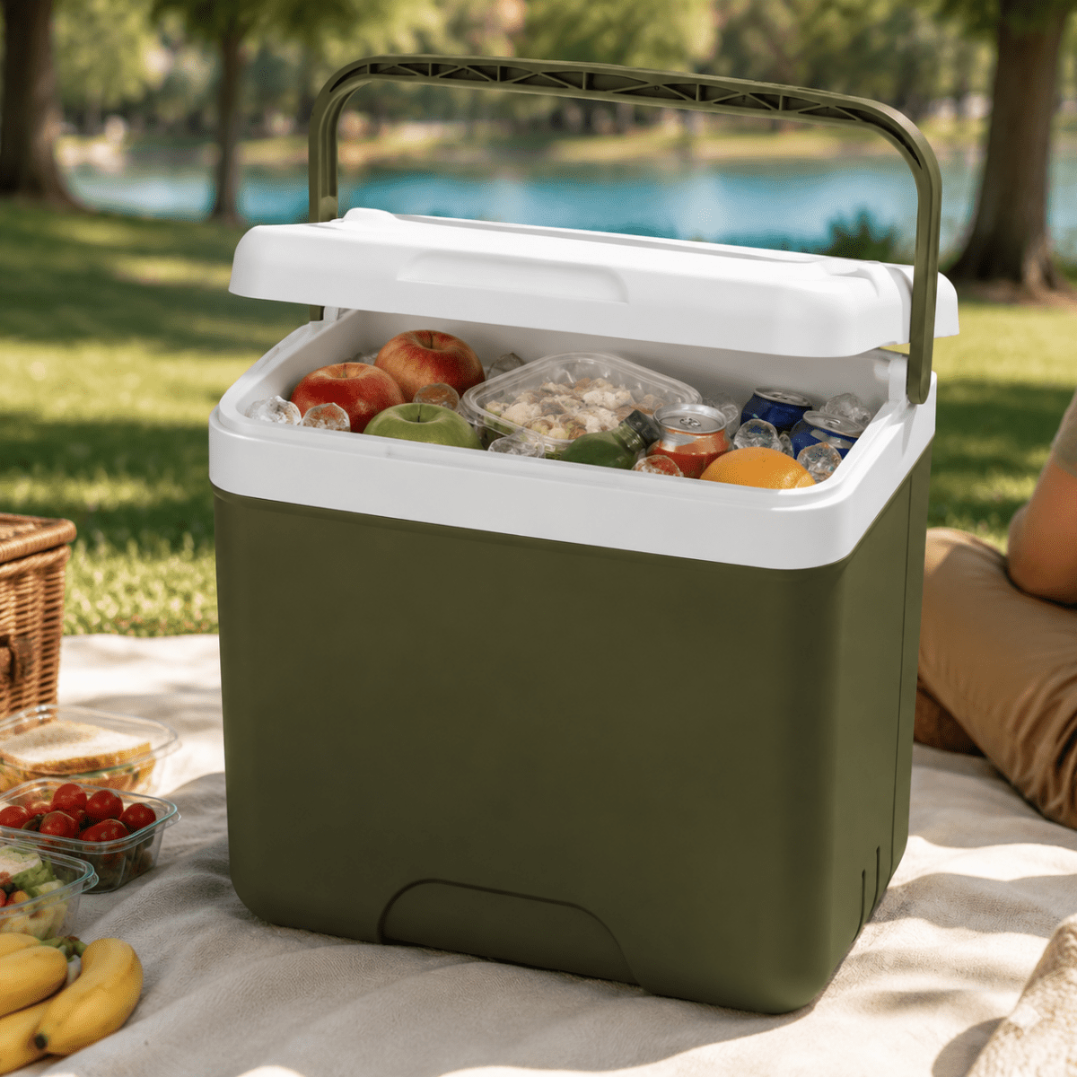 Thermogo | Tragbare Kühlbox mit Warmhaltefunktion, 6 L oder 15 L, für Auto & Camping