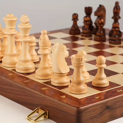 Chessara | Tragbares Schachspiel aus Massivholz 3