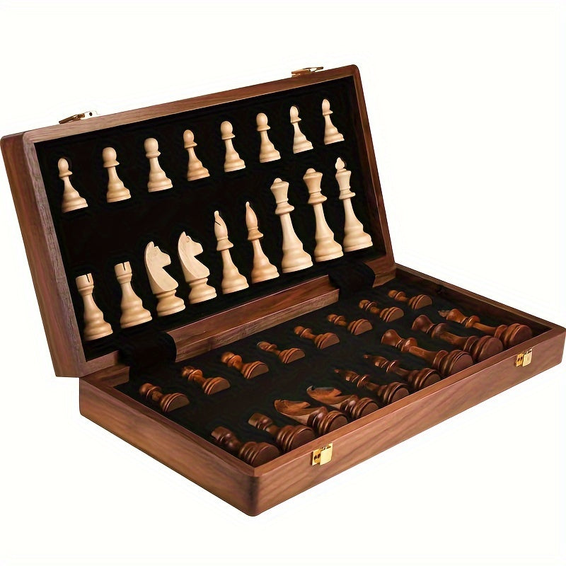 Chessara | Tragbares Schachspiel aus Massivholz 4
