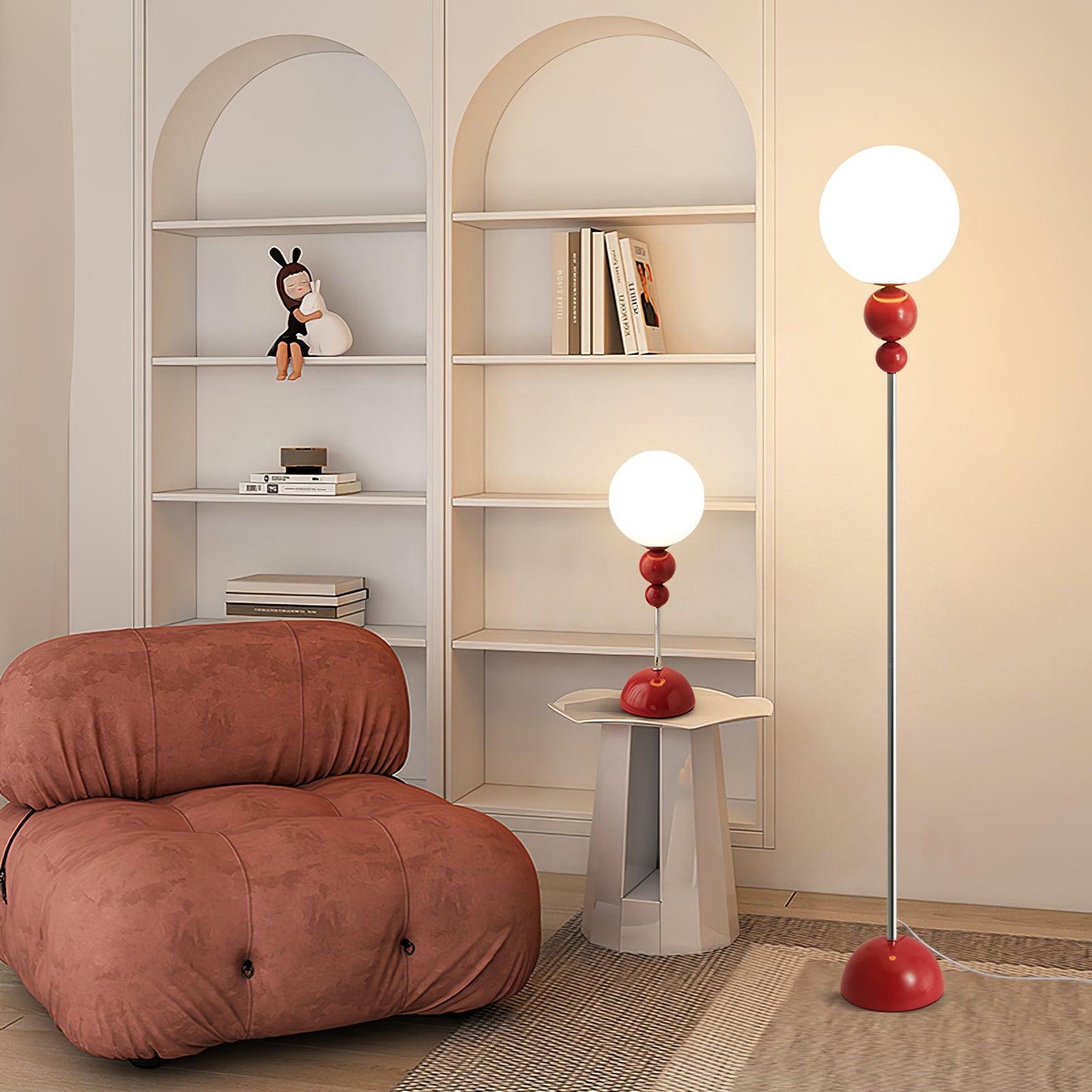 Clavora Linea | Lampada da terra LED con silhouette snella in stile nordico