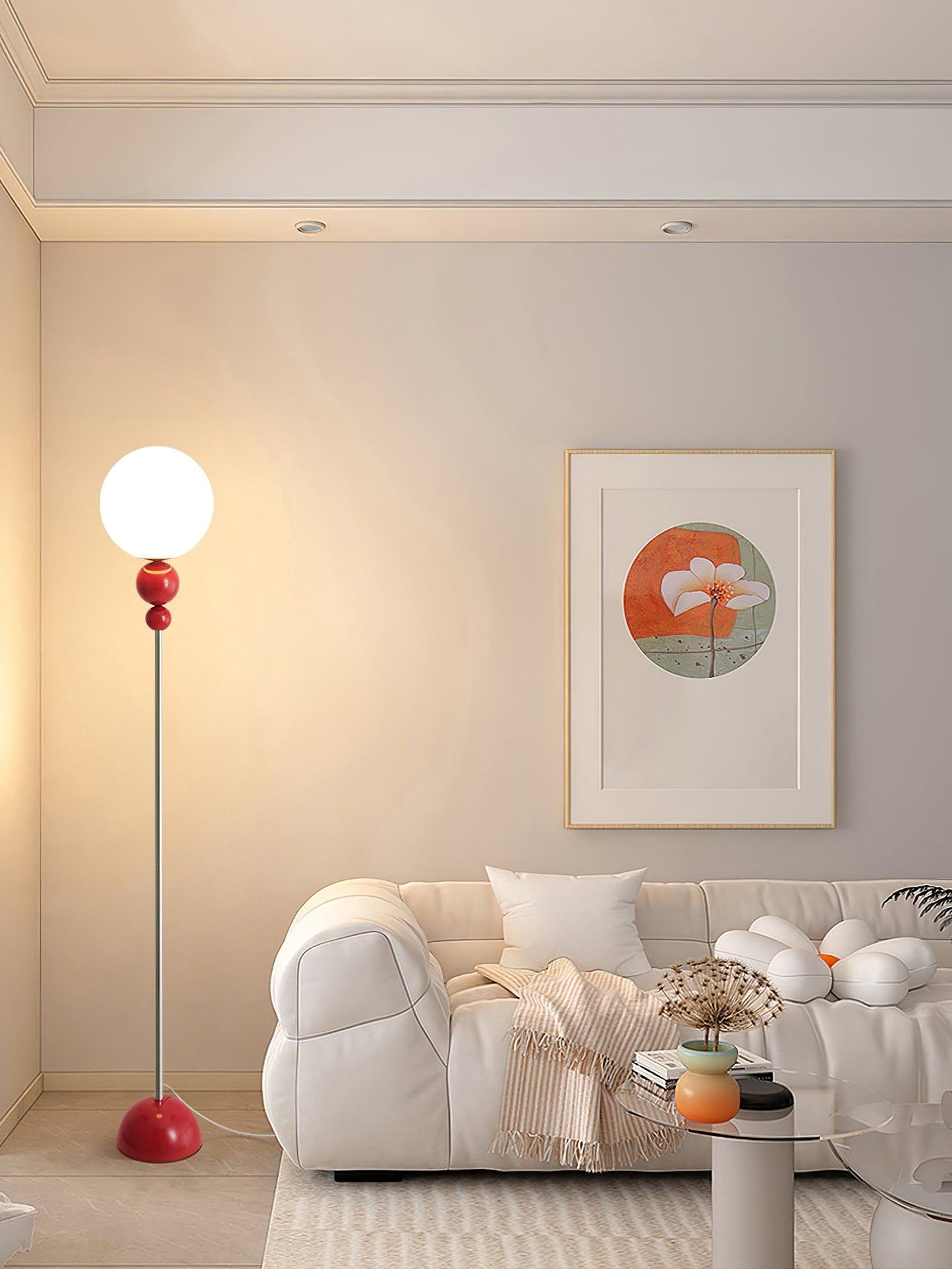 Clavora Linea | Lampada da terra LED con silhouette snella in stile nordico