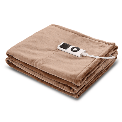Teddora | Electric Teddy Fleece Heated Blanket, 9 Settings, Timer, Washable