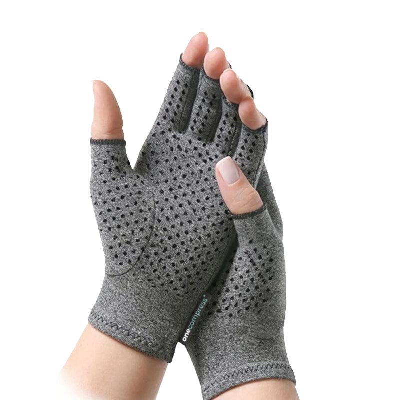 Palmeno | Kompressionshandschuhe aus Bambusfaser mit offenen Fingerkuppen