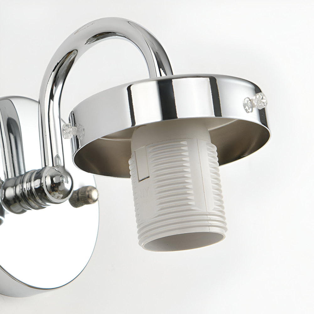 Lunaris – Lampada da parete contemporanea a forma di sfera in vetro con design a strisce e tecnologia LED