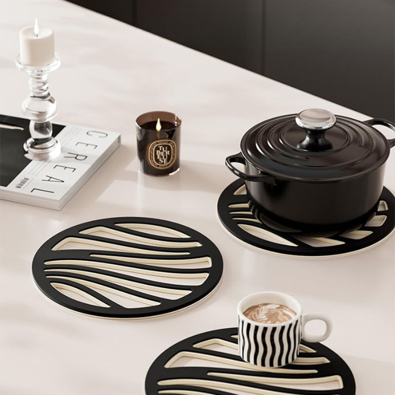 ThermoFlex Set | 6 sottobicchieri 2-in-1 resistenti al calore per pentole e stoviglie