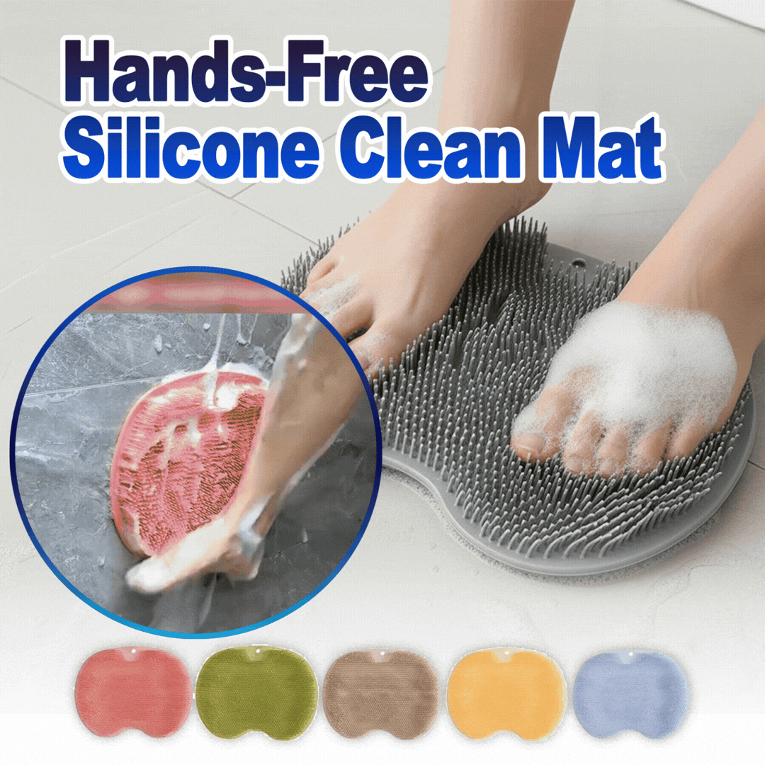 Sohlaro | Tappetino in silicone per la pulizia dei piedi con ventose per la doccia