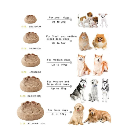 Lit orthopédique Fluffy PawDream™ pour chien | Peluche extra douce | Protection des articulations | Antidérapant | 4 tailles