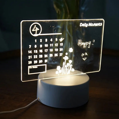 NoteGlow | Lampada da tavolo LED con lavagna per appunti | Luce dimmerabile e lavagna per ufficio, cameretta e home office