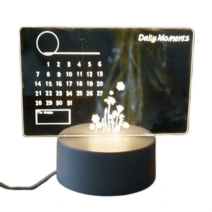NoteGlow | Lampada da tavolo LED con lavagna per appunti | Luce dimmerabile e lavagna per ufficio, cameretta e home office