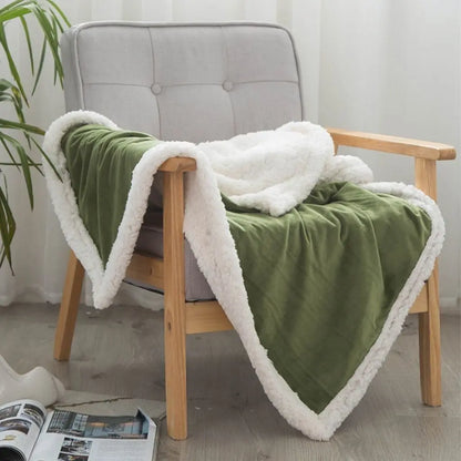 Nubelia | Double-Layer Throw Blanket with Velvety Surface and Plush Lining