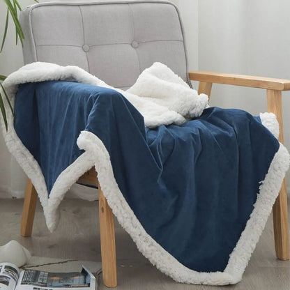 Nubelia | Double-Layer Throw Blanket with Velvety Surface and Plush Lining