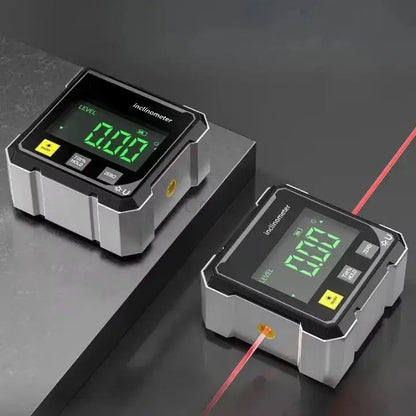 Neigora | Digitaler Neigungsmesser mit Laserlinie, Magnetfuß und USB-Akku