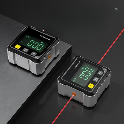 Winkora | Medidor digital de ángulos con línea láser, ±0,2° y base magnética