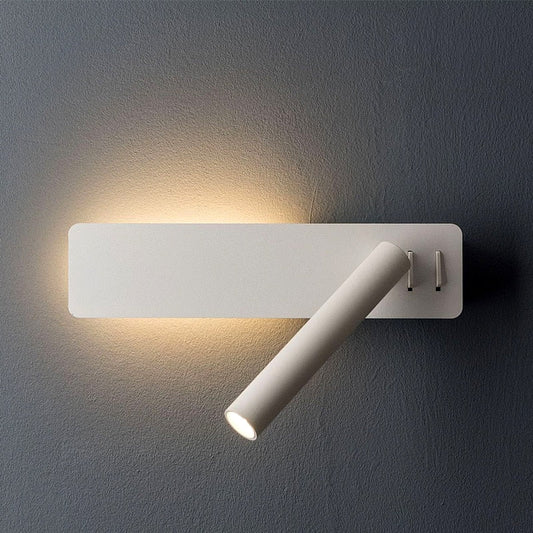 Lesoria | LED Wandleuchte innen mit schwenkbarem Lesespot und 2 Schaltern