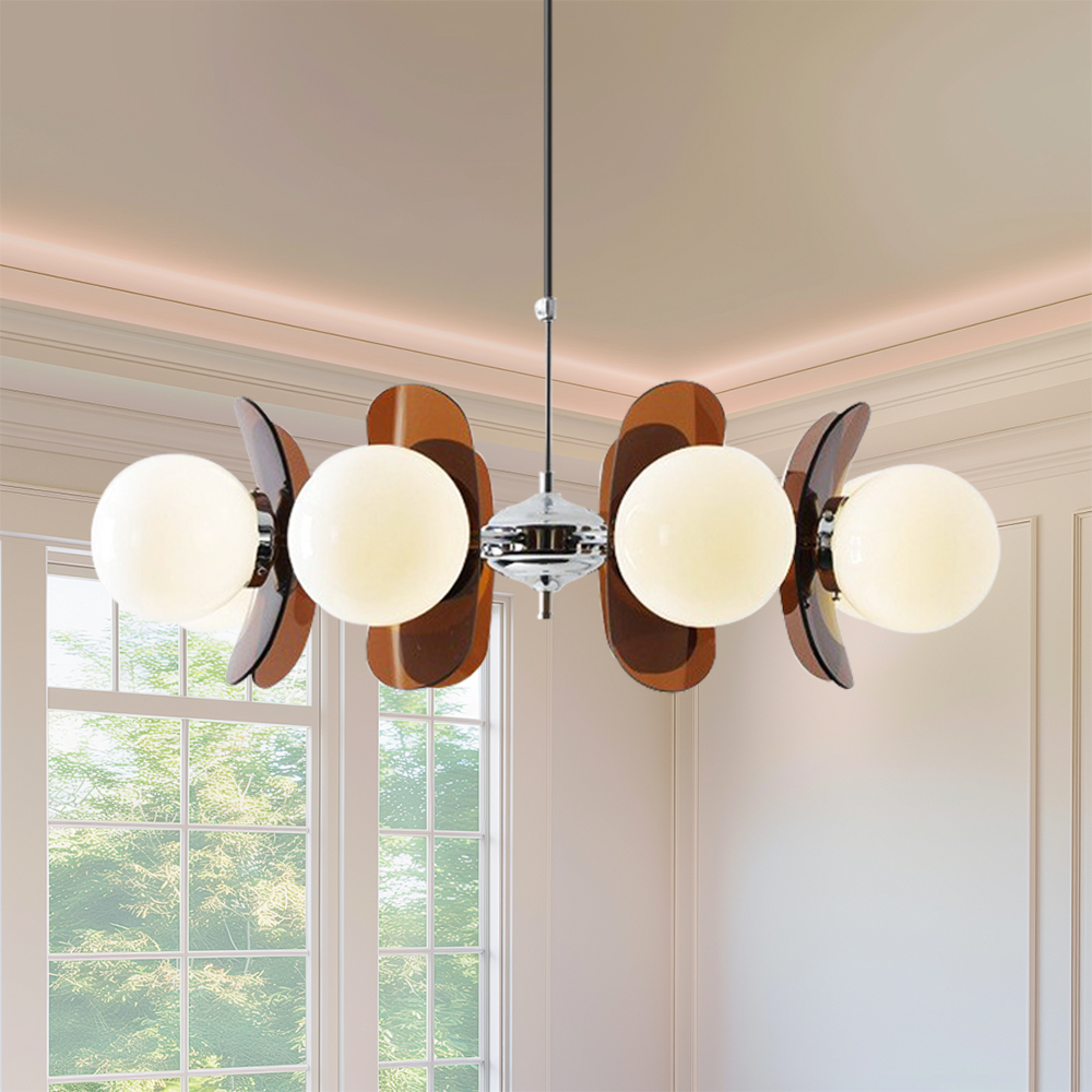Ardane | Lampadario retrò Bauhaus in metallo
