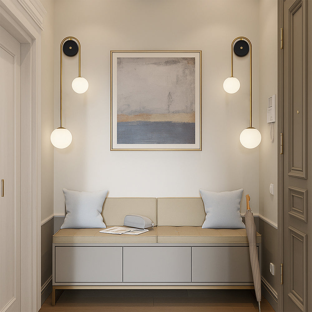 Florania – Elegante lampada da parete con design ad arco