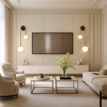 Florania – Elegante lampada da parete con design ad arco